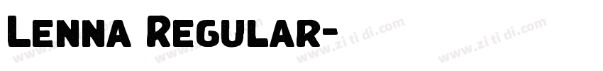 Lenna Regular字体转换 Lenna Regular字体转换